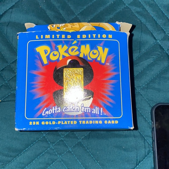 cards against star wars limited edition card game Pokemon-Charizard-23K Gold Plated Trading Card 1999 – CertiMart Inc main image 0
